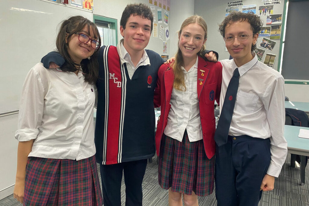 The McDonald College's Senior Debating Team