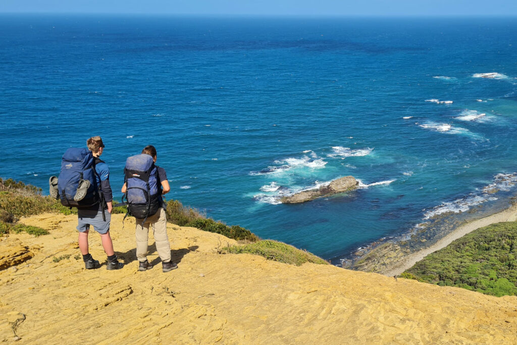 Looking out along the Great Ocean Road